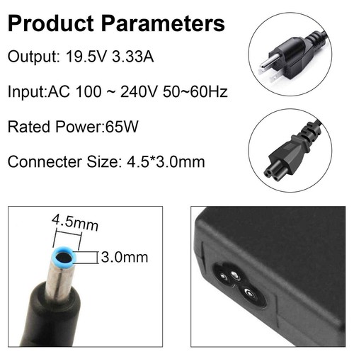 Laptop Power Supply AC Adapter Charger For HP Pavilion 15 19.5V 3.33A 4.5*3.0 - Picture 5 of 5