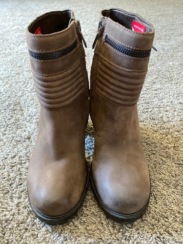 Womens Sam Edelman Ankle Boot Shoe Fowler Nubuck Leather Taupe US 7 M EU 37.5 - Picture 2 of 9