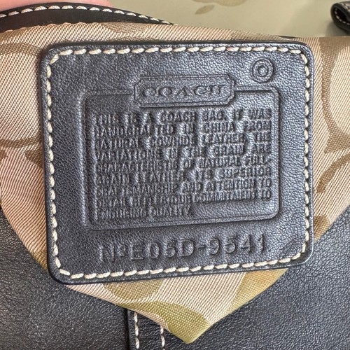 COACH Soho 9541 Black Leather Mini Hobo Shoulder Bag Vintage Y2K Shoulder Bag - Picture 12 of 14