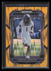 2023 Panini Prizm Draft Gold Flash Refractor 138 Quentin Johnston Rookie 41/49