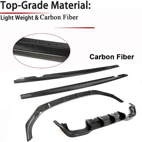 For VW Golf 8 MK8 Golf R 21-22 Real Carbon Front Bumper Rear Diffuser Side Skirt - Picture 13 of 18