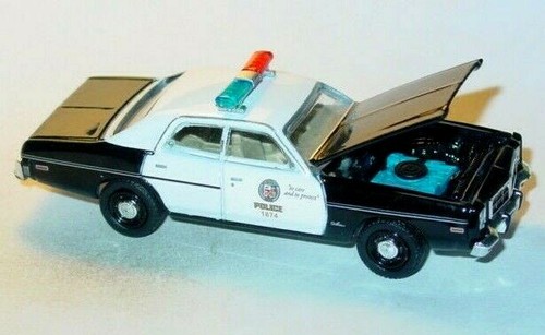 1977 77 DODGE MONACO LOS ANGELES LAPD COLLECTIBLE POLICE CAR -Black & White - Picture 3 of 3