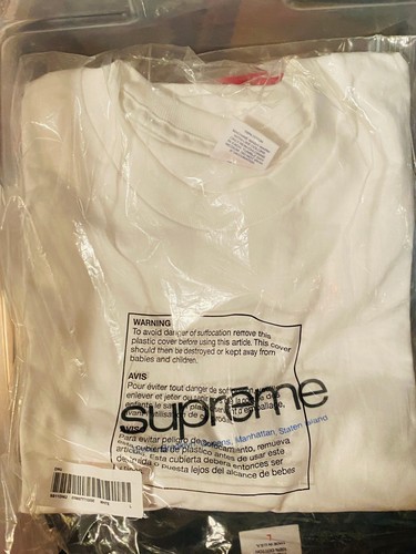 Supreme SS21 New York White “Five Boroughs” T-Shirt Tee SIZE L NEW SEALED - Picture 2 of 2