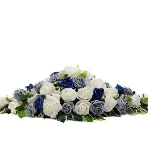 Artificial Wedding Flowers Silk Rose Top Table Decoration Arrangement 60 Colours - Picture 25 of 62