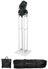 Rockville ROCK SPOT 260W DJ Moving Head Spot/Gobo/Prism Light White Totem Stand