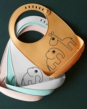 Done ByDeer Waterproof Bib with Pocket - 100 Food Silicone