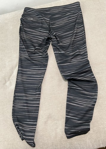 Columbia Sportswear Yogahose Leggings Freizeit schwarz grau gestreift Damen XL - Bild 4 von 7