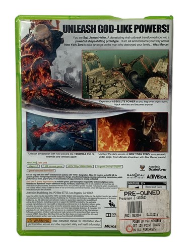 Prototype 2 Microsoft Xbox 360 - Picture 2 of 4