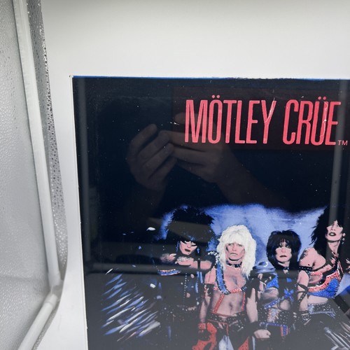 Vintage 1985 Motley Crue Carnival Prize Painted Glass Mirror Rare 12x12. - Picture 8 of 13