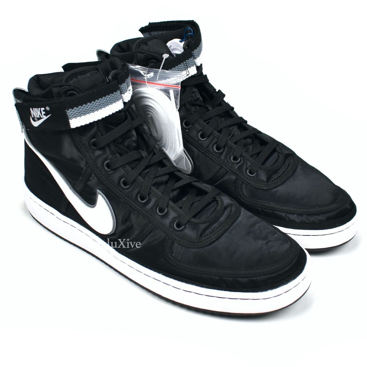 NWT Nike Vandal High Supreme Nylon Black White Gray Mens 10 NWT Nike Vandal High Supreme Nylon Black White Gray Mens 10