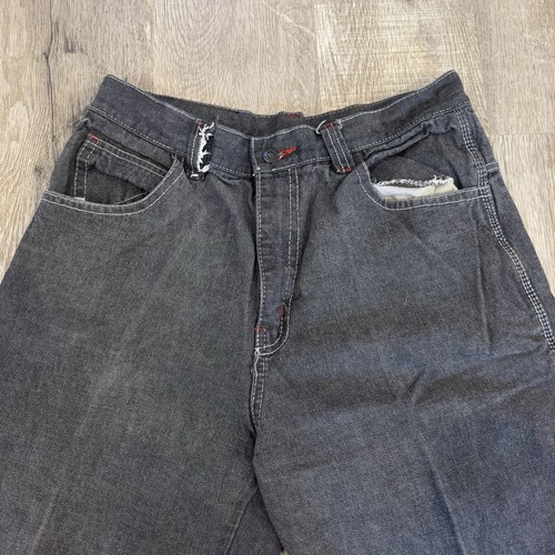 Vintage Ecko Unltd Jeans Mens 36x30 Denim Baggy Fit Carpenter Black Y2K Tab 90s - Picture 4 of 8