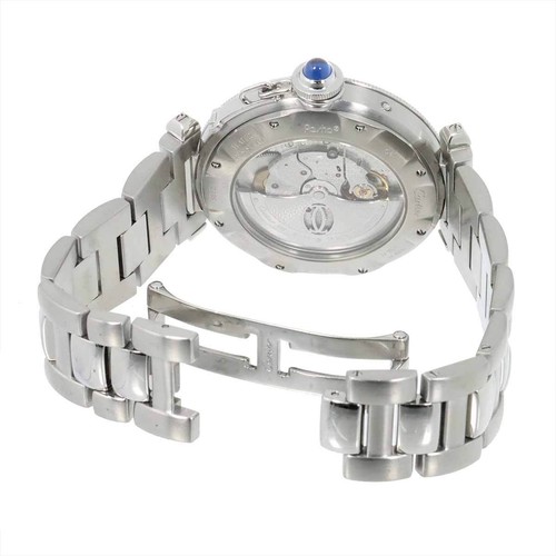 Cartier Pasha 38mm GMT W31037H3 Automatic Silver Dial Mens Watch 90267347 - Picture 5 of 8