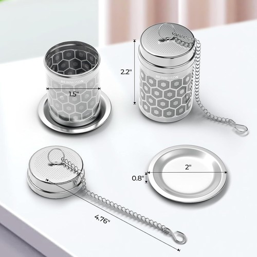 Tea Strainers for Loose Tea Extra Fine Mesh Tea Infuser 304 Stainless Steel - Picture 8 of 11