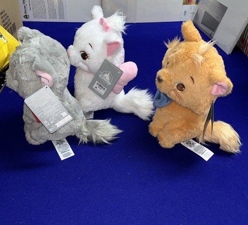 2025 Disney Parks The Aristocats Marie Berlioz Toulouse 3-teiliges Katzen-Plüsch-Set - Bild 2 von 6