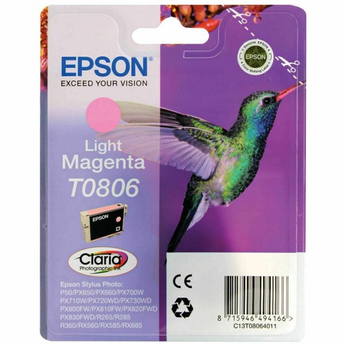 Genuine Epson T0801 T0802 T0803 T0804 T0805 T0806 Printer Ink Cartridges -No Box - Foto 6 di 7