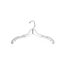  New Clear Plastic Dress Hanger 17" box 100 pcs