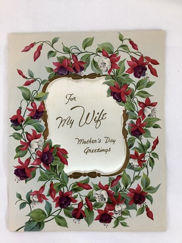 Oversized Greeting Cards X7 Husband Wife 1940s Rust Craft Used Vintage - Picture 6 of 12
