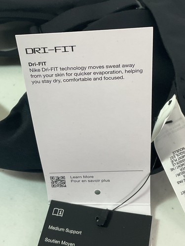 NIKE Indy Dri-Fit Bra. Black. Size Small. #DV9837. Orig. $48. NEW. - Picture 9 of 11