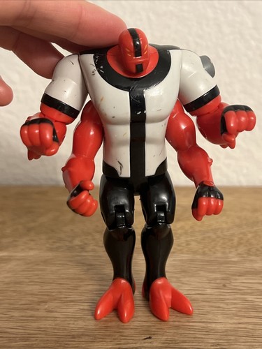 BEN 10 CUATRO BRAZOS MONSTRUO ROJO 4” FIGURA DE ACCIÓN PLÁSTICO BANDAI JUGUETE - Imagen 10 de 10