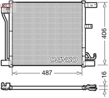 Denso Air Conditioning Air Con A/C Condenser W/O Dryer Fits Nissan DCN46018