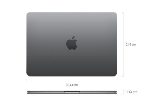 Notebook APPLE MACBOOK AIR 2022 13,6" M2 8 CPU/8 GPU 8+256GB Space Grey MLXW3 - Foto 10 di 11