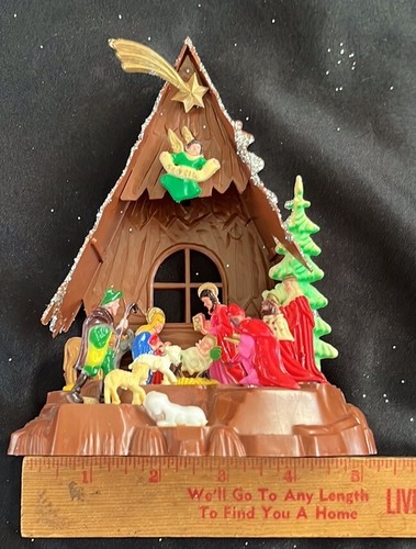 Vtg Plastic NATIVITY Scene W/Original Box~6” Tall By Holiday Home**READ** - Picture 12 of 13