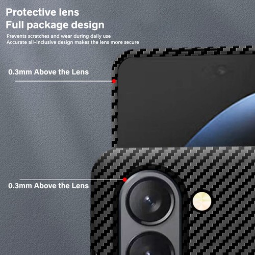 For Samsung Galaxy Z Fold 6 5/4/3 MagSafe Magnetic Carbon Fiber Shockproof Cover - Picture 5 of 49