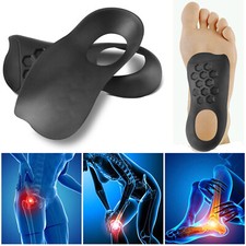 3/4 Orthotic Shoe Insoles Inserts Flat Feet High Arch Support Plantar Fasciitis