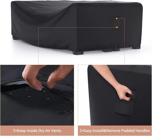Patio Furniture Set Cover Waterproof Outdoor Sectional Sofa Set Cover Heavy D... - Picture 3 of 8