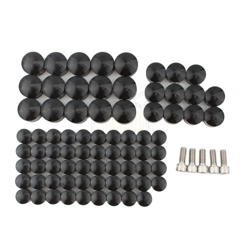 CNC 75pcs Motor Engine Screw Bolt Cover Caps Kit For Harley Touring Street Glide - Picture 8 of 9