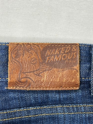 Naked And Famous Denim Jeans Size 26x24 Blue Dark Women’s Pre Owned Distressed - Picture 4 of 7