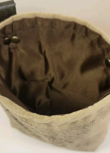 Handmade Greenman Foraging Pouch Bag 6" x 8.5" - Picture 9 of 11