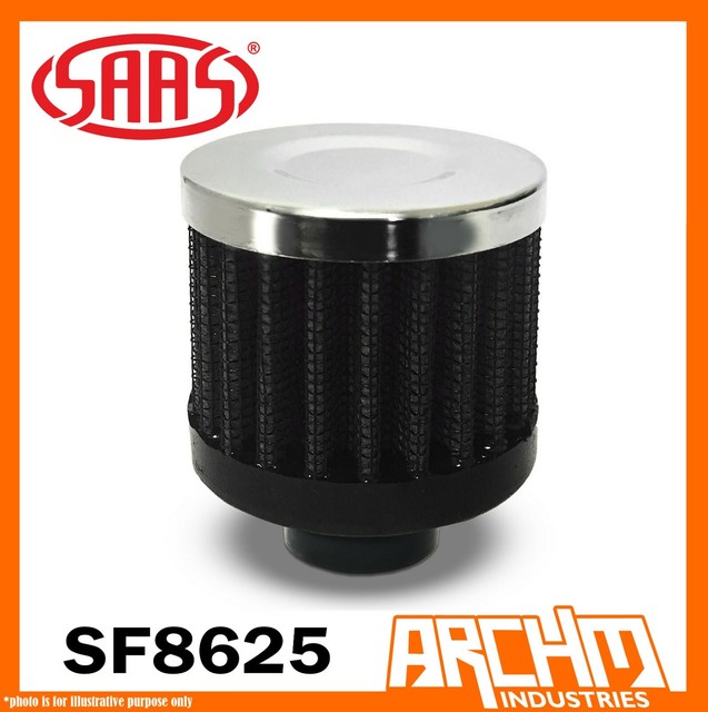 SAAS Breather Filter 25mm Neck Black SF8625 for sale online eBay