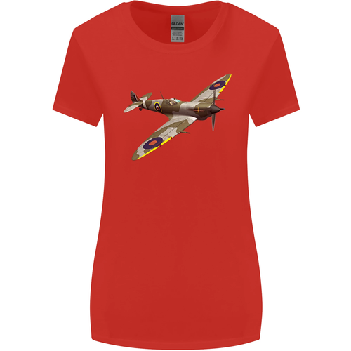 Eine Supermarine Spitfire Flying Solo Damen Maglietta Mit Weiterem Schnitt - Bild 43 von 55