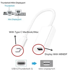 USB-C to Mini Display Port Type-C to Mini DP Adapter Cable For Macbook Air Pro