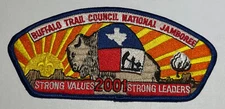 Buffalo Trail  Council Strip CSP 2001 National Jamboree JSP  XJ1