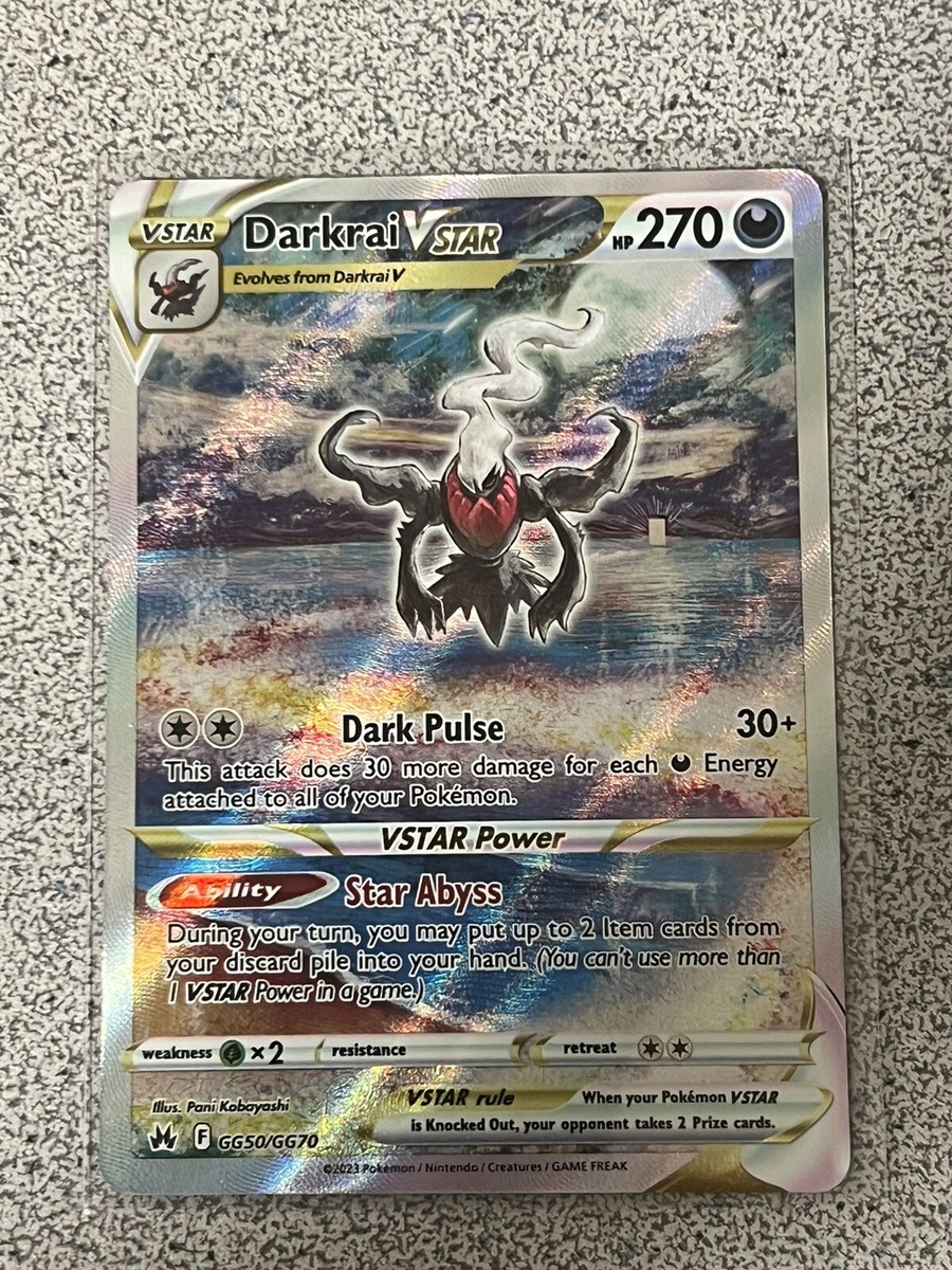 Darkrai VSTAR Full Art Ultra Rare GG50/GG70 - Crown Zenith Darkrai VSTAR Full Art Ultra Rare GG50/GG70 - Crown Zenith