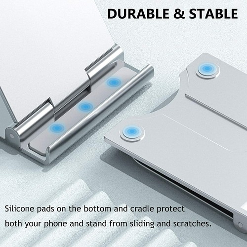 2PCS Adjustable Cell Phone Holder Stand Folding Foldable Thin Cradle Desk Mount - 第 2/10 張圖片