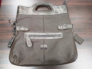Nice-Women-039-s-Large-Tote-Bag-Purse-Handbag-Brown-amp-Gray-Similar-To-Coach