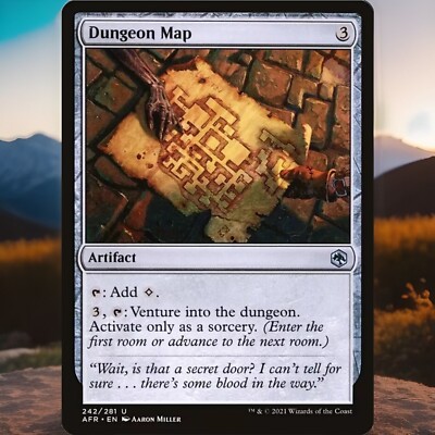  MTG Dungeon Map Foil AFR #242 Unplayed NMINT