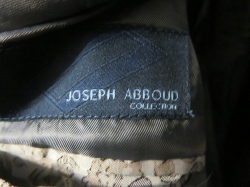 Joseph Abboud Window Pane Mens 54R Gray Check Wool Sports Coat Blazer 2 Button - Picture 5 of 10