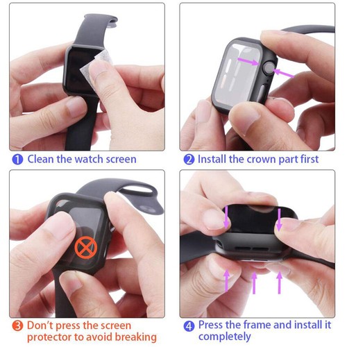 Screen Protector Tempered Glass Cover For Apple Watch Ultra 49mm Series 8 7 SE - Bild 6 von 59