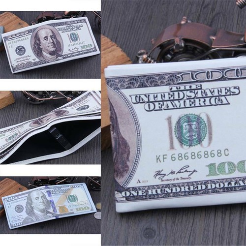 Men US Dollar Wallet Purse Change Organizer Card Coin Currency Notes Wallet LC - Picture 2 of 15