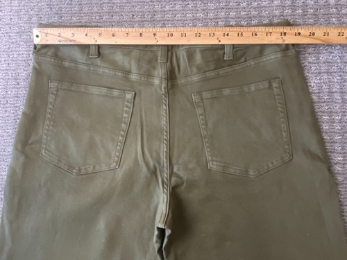 $65 New Lands' End Men's Trad Fit CW 5 Pocket Stretch Denim Jeans Olive 37x29 - Picture 8 of 13