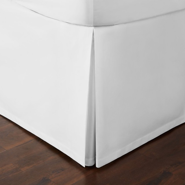 Hudson Park 680 Thread Count Supima Cotton Sateen Cal King Hudson Park 680 Thread Count Supima Cotton Sateen Cal King Bedskirt White I273