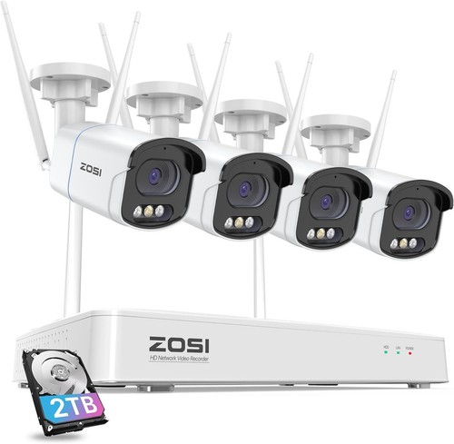 ZOSI 4MP WLAN Überwachungskamera Set Außen 8CH NVR H265+ Audio IP Kamera 2TB HDD - Bild 13 von 13