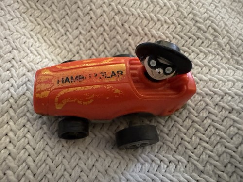 McDonald's Hamburglar 1984 mini coche de carreras rojo retroceso 2" plástico 1485ME ERTL