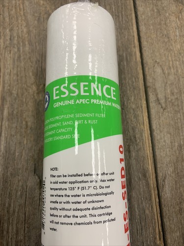 APEC FI-ES-SED10 5 Micron 10” x 2.5” Sediment Water Filter NEW Safety Sealed - Picture 2 of 2