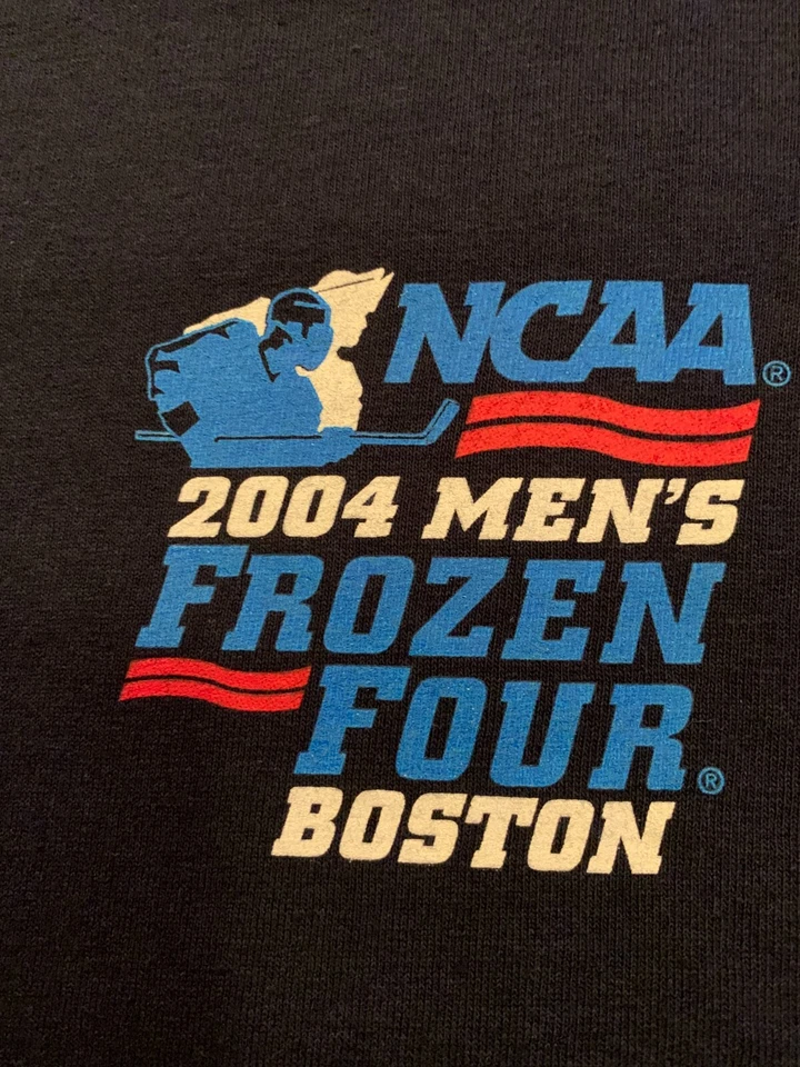 2004 NCAA Men’s Frozen Four Boston Nike Shirt Large Vintage NWOT Double Sided - Image 2 of 4