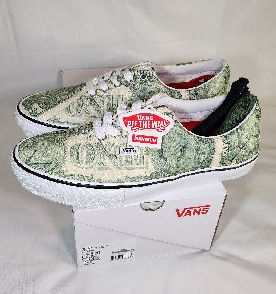 Supreme Dresses Vans in Dollar Bills for SS23